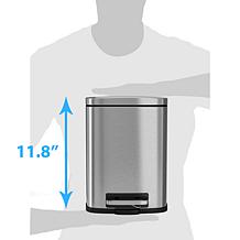 Halo 1.32 Gallon Step Pedal Trash Can with Removable Inner Bucket
