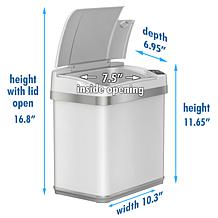 Halo 2.5-Gallon Sensor Trash Can with Odor Filter and Fragrance Scent