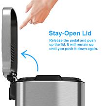 Halo 8 Gallon Step Pedal Trash Can with AbsorbX Odor Filter