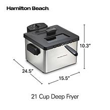 Hamilton Beach 21-Cup Professional-Style Deep Fryer