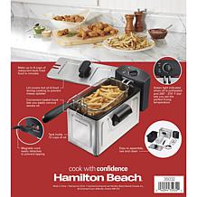 Hamilton Beach 35032 12-Cup Deep Fryer 8-Cup Food Capacity, Black