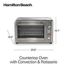 Hamilton Beach® Countertop Oven with Convection and Rotisserie