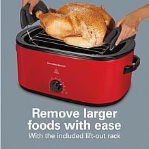 Hamilton Beach Electric Roaster Oven Red 22 Quarts