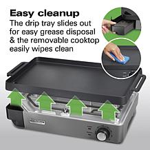 Hamilton Beach Professional Cast Iron 10" x 16" Iron Electric Grill