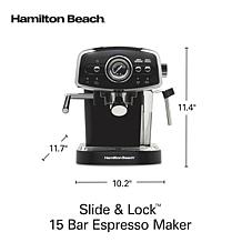 Hamilton Beach Slide & Lock Espresso Maker