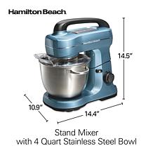 Hamilton Beach Stand Mixer with 4 Quart Stainless Steel Bowl