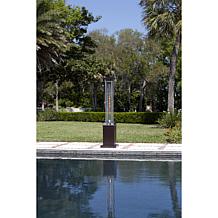 Hammered Bronze Finish Square Flame Patio Heater