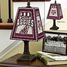 Handpainted Art Glass Team Lamp