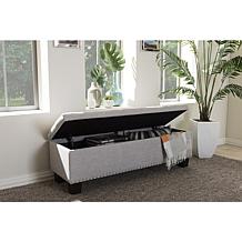 Hannah Fabric Upholstered Button-Tufting Storage Ottoman Bench