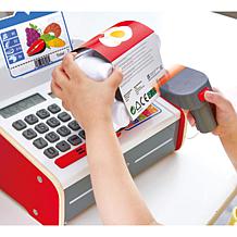 Hape: Beep 'N' Buy Cash Register, 24pc Lights & Sounds Wooden Toy