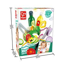 Hape Kitchen Food Playset: Healthy Salad 39pc Wooden Kitchen Food