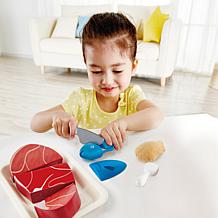 Hape Kitchen Food Playset Tasty Proteins 7 pc Wooden Kitchen Toy