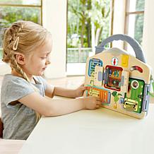 Hape: Lock & Learn Playboard - Moving Parts, Fine Motor Skills