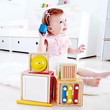 Hape Odyssey Stacking Music Set - Colorful 6 Piece Musical Box Toy