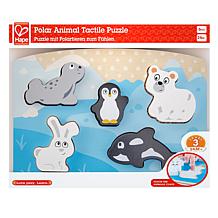 Hape Polar Animal Tactile Puzzle with Textured Coats