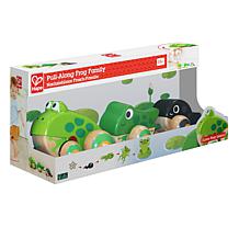 Hape Pull-Along Frog Family - Wooden Toddler Toy