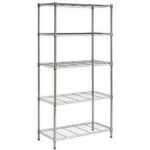 Happimess Alpha 5-Tier Wire Shelving - Chrome