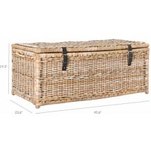 happimess Caden 46" Wicker Storage Trunk