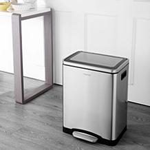 happimess Elmo 7.9-Gallon Double Bucket Trash Can with Soft-Close Lid