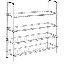Happimess Lidia Wire Adjustable Shoe Rack - Chrome