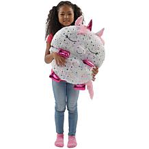 Happy Nappers: Pillow & Sleepy Sack Large - Shimmer Unicorn, 66 x 30"