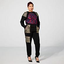 Harlem's Fashion Row x In Earnest by Byron Lars Cargo Jacquard Jogger