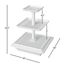 Hastings Home 3-Tier Cupcake Dessert Stand Tray