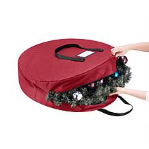 Hastings Home 36” Round Artificial Wreath Storage Bag
