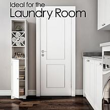 Hastings Home Bathroom Linen Cabinet - White