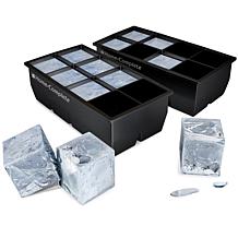 Hastings Home Large Ice Cube Molds - Set of 2