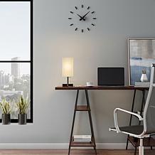 Hastings Home Minimalist LED Lamp with USB Port - Tan-Brown
