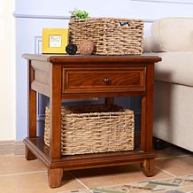 Hastings Home Rectangle Handmade Wicker Nesting Baskets Set of 2