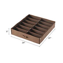 Hastings Home Under Bed Shoe Storage Organizer - Brown