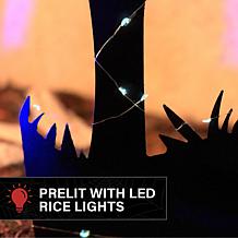 Haunted Hill Farm 2-Ft. LED Metal Zombie Hands Coming From Ground D...