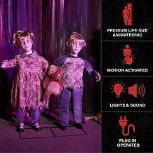 Haunted Hill Farm 3-Ft. Apocalypse Twins Animatronic