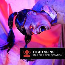 Haunted Hill Farm 4.6-Ft. Head Spinning Beatrix Animatronic