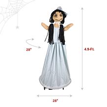 Haunted Hill Farm 4.9-Ft. Walking Girl Animatronic