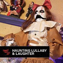 Haunted Hill Farm 5.4-Ft.Standing Pop-Up Creepy Lady Animatronic