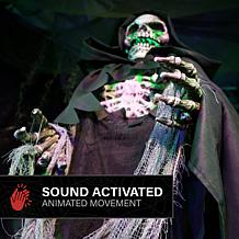 Haunted Hill Farm 5.5-Ft. Standing Stretching Reaper Animatronic