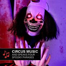 Haunted Hill Farm 5.6-Ft. Standing Pop-Up Clown Animatronic