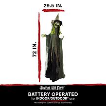 Haunted Hill Farm 6' Buella the Animated Fortune-Telling Witch