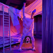 Haunted Hill Farm 6-Ft. Upside Down Girl Animatronic
