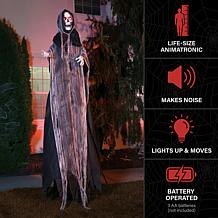 Haunted Hill Farm 7.1-Ft. Standing Animated Reaper Animatronic