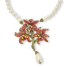 Heidi Daus Alluring Amaryllis 17-3/4" Crystal Beaded Drop Necklace