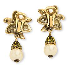 Heidi Daus Alluring Amaryllis Crystal Drop Earrings