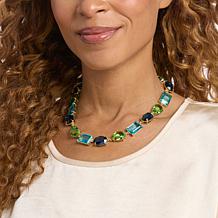 Heidi Daus Alta Moda Blue Glass Necklace