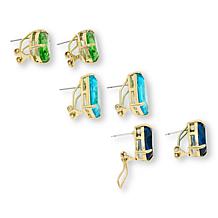 Heidi Daus Alta Moda Earring 3-pair Stud Earrings Set