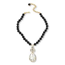Heidi Daus Beautiful Bianca 16-1/2" Beaded Pear Drop Necklace