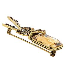 Heidi Daus "Bee Set" Pin/Pendant with Cord Necklace