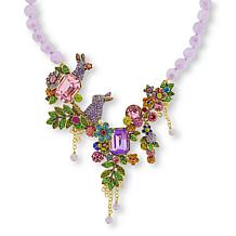 Heidi Daus Bunny Garden 17" Multicolor Beaded Drop Necklace